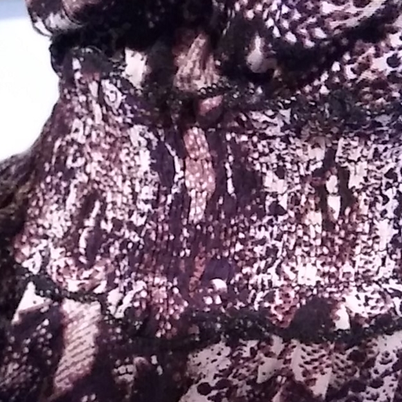 Angie Python Snake Print Long-sleeve Blouse - Picture 7 of 10